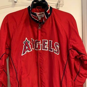 KID's Official Angels Baseball Bomber Jacket Red Large